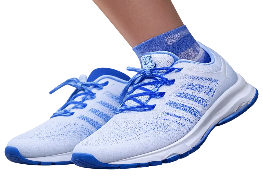 Running shoes isolated on a transparent background